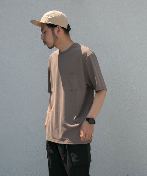 EKAL(エカル)の「『UR TECH ひやサラクール』 アクティブクールタッチTシャツ(Tシャツ/カットソー・メンズ・ホワイト/モカ/ブラック系その他・MEDIUM/LARGE)」の7枚目の写真