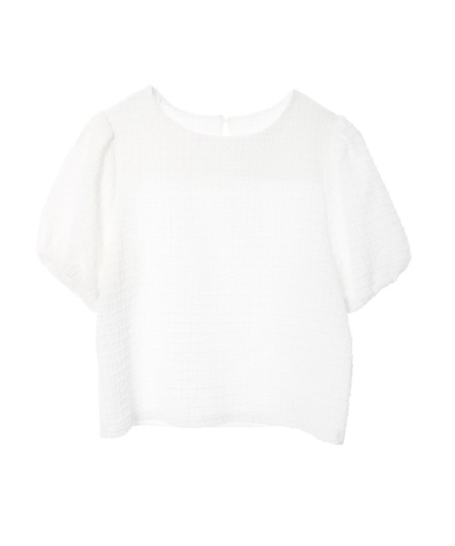 バルーンスリーブペプラムトップス(カットソー・Tシャツ