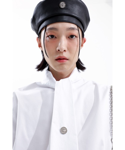 BASIC COTTON（ベーシックコットン）の「韓国ブランド BASIC COTTON ベーシックコットン TIE HALF SHIRT ネクタイシャツ 半袖シャツ タイ シャツ ボウタイ襟 白シャツ 黒シャツ 韓国ファッション（シャツ/ブラウス・メンズ・ホワイト/ブラック・ONE SIZE）」の16枚目の写真