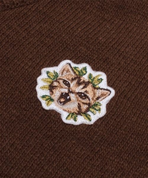PLUCKITTY(プラッキティー)の「【PLUCKITTY 】キトゥンパッチ カシミアブレンドニットベスト / Pet me more kitten patch cashmere blended knit vest(ベスト・レディース・ブラック/ブラウン・SMALL/LARGE/X-LARGE)」の12枚目の写真