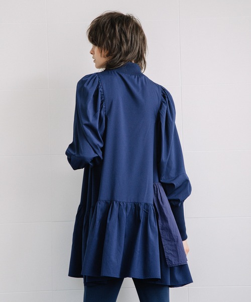 AULA AILA（アウラアイラ）の「ティアードチュニック（シャツ/ブラウス・レディース・ブラック/ネイビー/パープル・0）」の13枚目の写真