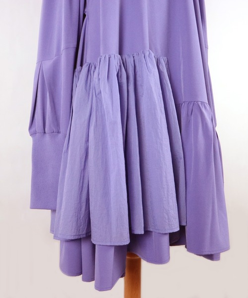 AULA AILA（アウラアイラ）の「ティアードチュニック（シャツ/ブラウス・レディース・ブラック/ネイビー/パープル・0）」の17枚目の写真