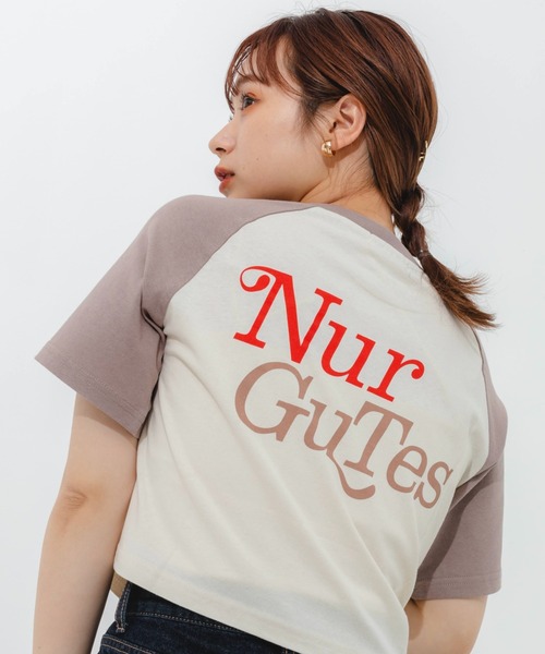 nemne store(ネンネストア)の「ラグラン切替アソートTシャツ(Tシャツ/カットソー・レディース・ブラック/ネイビー/グレー/ピンク・フリー)」の3枚目の写真