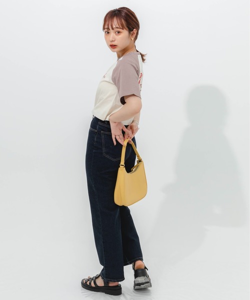 nemne store(ネンネストア)の「ラグラン切替アソートTシャツ(Tシャツ/カットソー・レディース・ブラック/ネイビー/グレー/ピンク・フリー)」の13枚目の写真