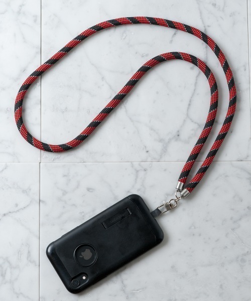 NEW GENTLEMAN(ニュージェントルマン)の「アウトバック ストラップ/モバイル ストラップ(ユニセックスアイテム/全機種対応)(スマホグッズ・メンズ・ブラック/パープル/グレー/レッド/サックスブルー/イエロー/オレンジ/ブラックミックス/ローズ/レッド系その他・FREE)」の3枚目の写真