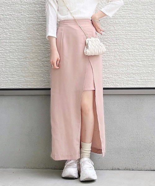 toucher du brise（トゥシェドブリーズ）の「【yuririnコラボ】スリットちら見せタイトスカート（スカート・レディース・ブラック/ピンク/ベージュ・S/M）」の8枚目の写真