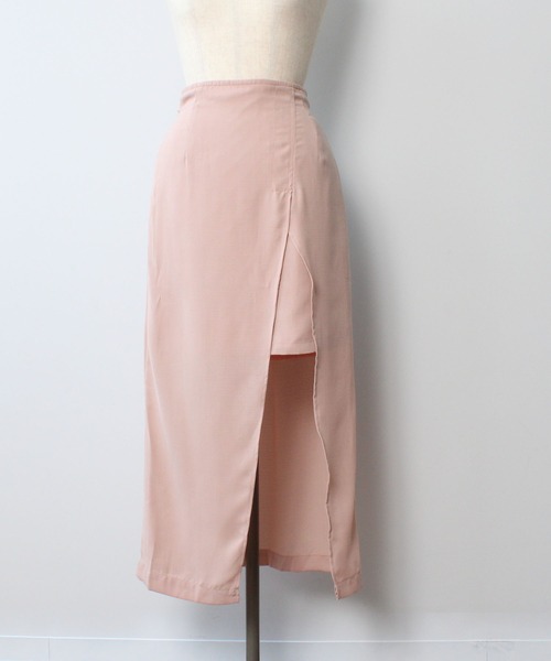 toucher du brise（トゥシェドブリーズ）の「【yuririnコラボ】スリットちら見せタイトスカート（スカート・レディース・ブラック/ピンク/ベージュ・S/M）」の5枚目の写真