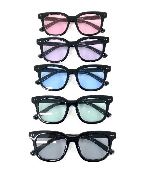 XU（エックスユー）の「【XU/エックスユー】color sunglasses (7color)/カラーサングラス サングラス カラーレンズ 眼鏡（サングラス・メンズ・ピンク/グリーン/ブルー/ブラック・ONE SIZE）」の5枚目の写真