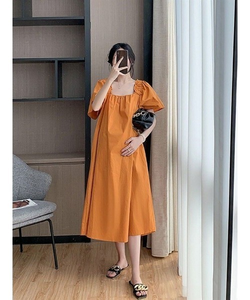 Ritzy（リッツィー）の「ボリュームスリーブ半袖ワンピース