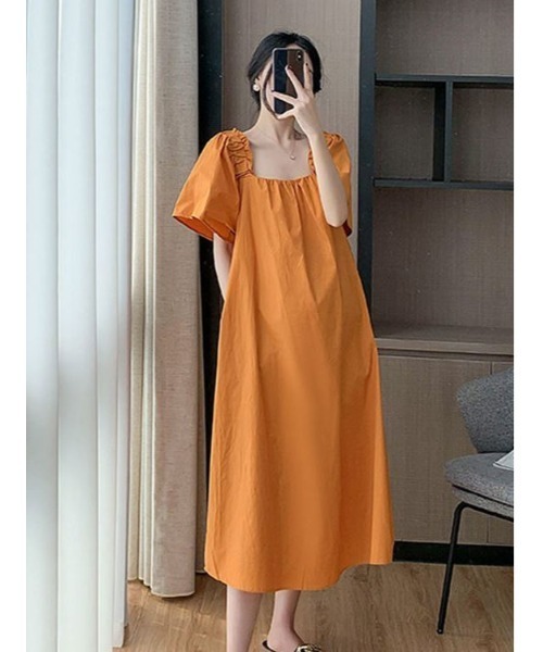 Ritzy（リッツィー）の「ボリュームスリーブ半袖ワンピース