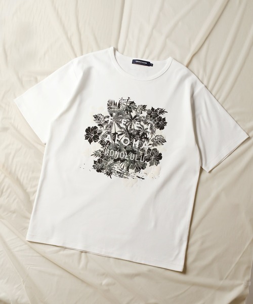 UNION STATION（ユニオンステーション）の「【Lilly&Emma/リリー&エマ】 別注 オリジナルTシャツ/半袖 プリントTEE（Tシャツ/カットソー・メンズ・ホワイト/ホワイト系その他/ホワイト系その他2・LL/M/L）」の4枚目の写真