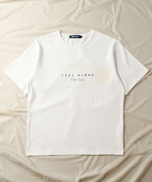 UNION STATION（ユニオンステーション）の「【Lilly&Emma/リリー&エマ】 別注 オリジナルTシャツ/半袖 プリントTEE（Tシャツ/カットソー・メンズ・ホワイト/ホワイト系その他/ホワイト系その他2・LL/M/L）」の7枚目の写真