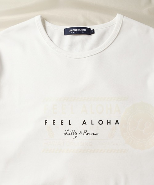UNION STATION（ユニオンステーション）の「【Lilly&Emma/リリー&エマ】 別注 オリジナルTシャツ/半袖 プリントTEE（Tシャツ/カットソー・メンズ・ホワイト/ホワイト系その他/ホワイト系その他2・LL/M/L）」の16枚目の写真