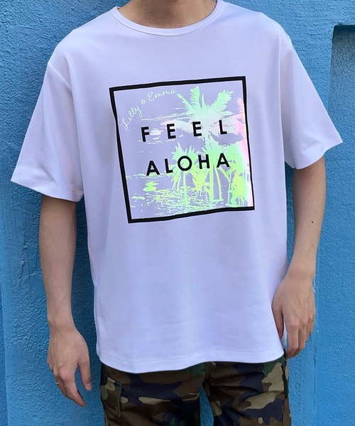 UNION STATION（ユニオンステーション）の「【Lilly&Emma/リリー&エマ】 別注 オリジナルTシャツ/半袖 プリントTEE（Tシャツ/カットソー・メンズ・ホワイト/ホワイト系その他/ホワイト系その他2・LL/M/L）」の10枚目の写真