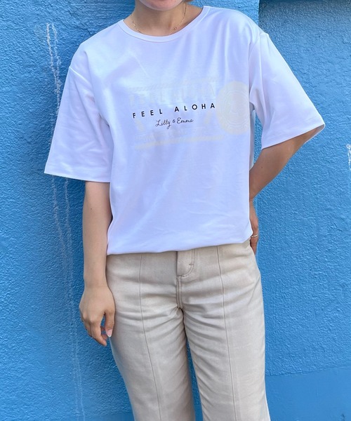 UNION STATION（ユニオンステーション）の「【Lilly&Emma/リリー&エマ】 別注 オリジナルTシャツ/半袖 プリントTEE（Tシャツ/カットソー・メンズ・ホワイト/ホワイト系その他/ホワイト系その他2・LL/M/L）」の17枚目の写真