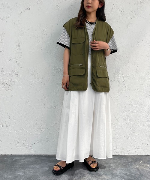 apres jour mignon(アプレジュールミニョン)の「フィッシングベスト【ZOZOTOWN限定アイテム】(ベスト・レディース・ブラック/アイボリー/カーキ・フリー)」の20枚目の写真