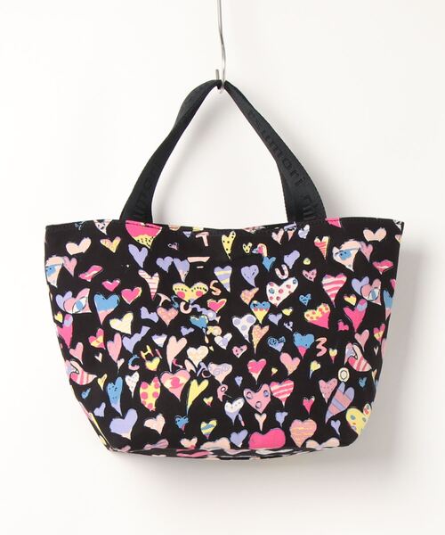 tsumori chisato CARRY（ツモリチサトキャリー）の「ハンドバッグ　ツモリチサト　コットンハート（ハンドバッグ・レディース・ブラック/ベージュ・FREE）」の3枚目の写真