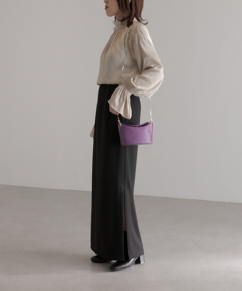 PAPILLONNER（パピヨネ）の「ホールド力抜群/ストレッチショートブーツ/PAPILLONNER/パピヨネ（ブーツ・レディース・ブラック/オフホワイト・S/M/L）」の3枚目の写真