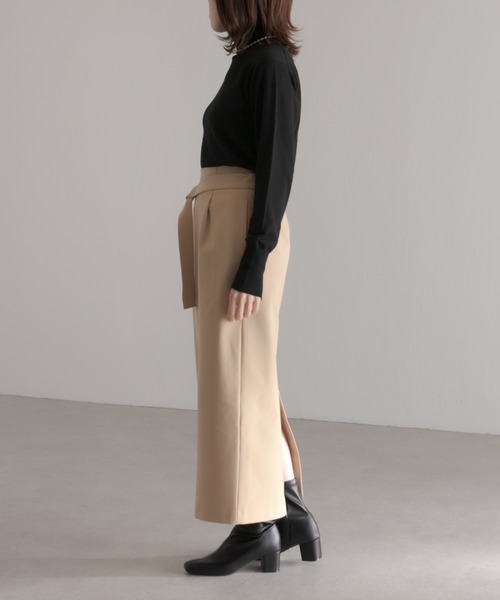 PAPILLONNER（パピヨネ）の「ホールド力抜群/ストレッチショートブーツ/PAPILLONNER/パピヨネ（ブーツ・レディース・ブラック/オフホワイト・S/M/L）」の10枚目の写真