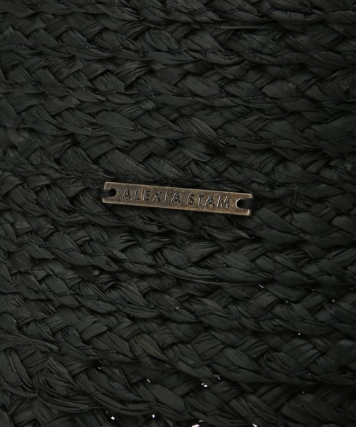 ALEXIA STAM（アリシアスタン）の「Raffia Bucket Hat /ラフィアバケットハット（ハット・レディース・ブラック/ナチュラル・FREE）」の9枚目の写真