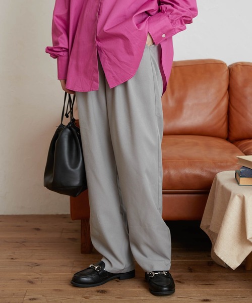 WEGO（ウィゴー）の「WEGO/【セットアップ対応商品】ベルトデザインタックスラックス（スラックス・レディース・ブラック/グレー/ベージュ系その他2・FREE）」の13枚目の写真