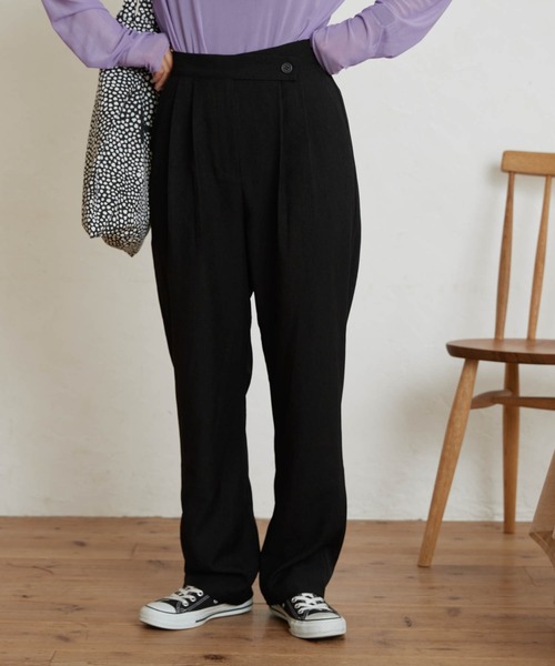 WEGO（ウィゴー）の「WEGO/【セットアップ対応商品】ベルトデザインタックスラックス（スラックス・レディース・ブラック/グレー/ベージュ系その他2・FREE）」の8枚目の写真