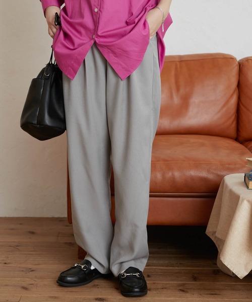 WEGO（ウィゴー）の「WEGO/【セットアップ対応商品】ベルトデザインタックスラックス（スラックス・レディース・ブラック/グレー/ベージュ系その他2・FREE）」の12枚目の写真