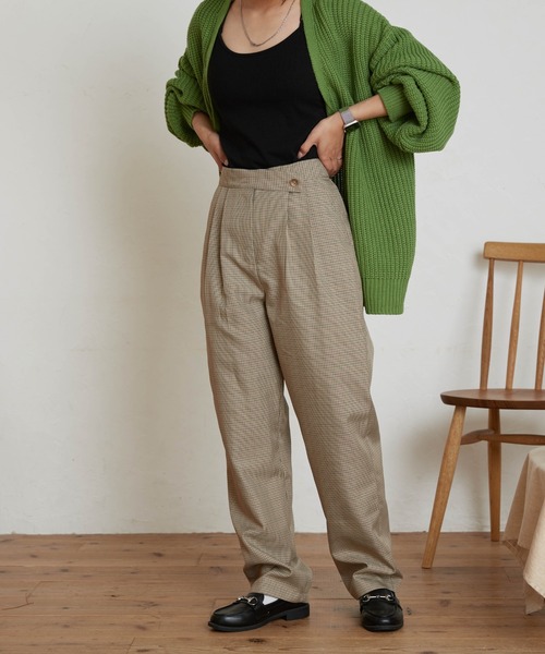 WEGO（ウィゴー）の「WEGO/【セットアップ対応商品】ベルトデザインタックスラックス（スラックス・レディース・ブラック/グレー/ベージュ系その他2・FREE）」の16枚目の写真