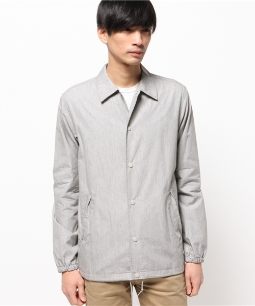 JOURNAL STANDARD（ジャーナルスタンダード）の「コットンコーティングコーチジャケット #（ブルゾン・メンズ・ネイビー/グレー/アイボリー・LARGE/MEDIUM）」の4枚目の写真