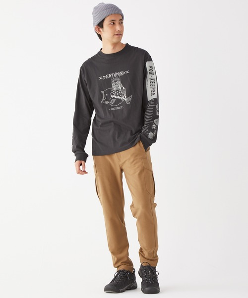 KRIFF MAYER（クリフメイヤー）の「チルタイムロンT(釣り)（Tシャツ/カットソー・メンズ・ネイビー/オフホワイト/グリーン/マスタード/チャコール・SMALL/MEDIUM/LARGE/X-LARGE）」の18枚目の写真