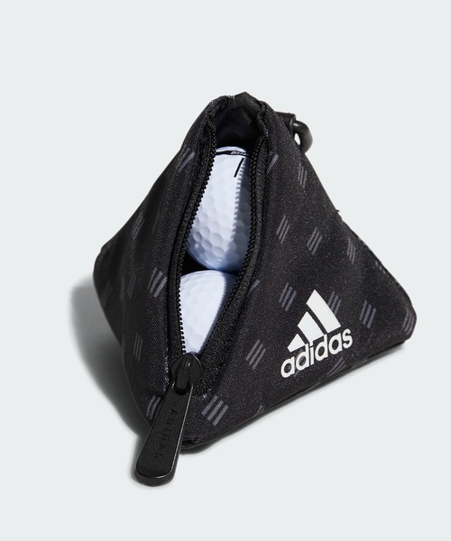 adidas(アディダス)の「スリーバー モノグラム柄 ボールケース【adidas Golf/アディダスゴルフ】(ゴルフグッズ・レディース・ホワイト/ブラック・FREE)」の6枚目の写真