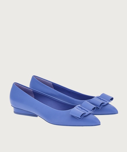 FERRAGAMO(フェラガモ)の「VIVA(バレエシューズ・レディース・コバルトブルー・6/6.5/5/7)」の4枚目の写真