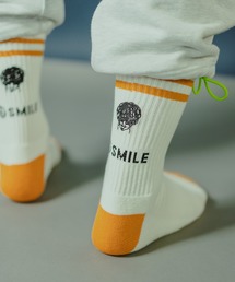 gym master（ジムマスター）の「SMILE刺繍ラインソックス（ソックス/靴下）」