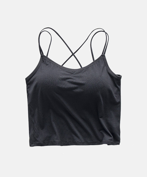 c.u.l（シーユーエル）の「カップ付きバッククロスキャミソール culw249（キャミソール・レディース・ブラック/ホワイト・M/L/XL）」の11枚目の写真