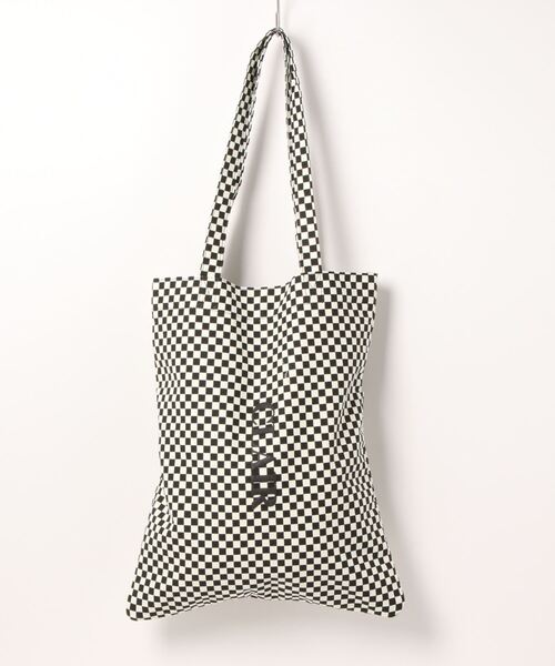 polka polka（ポルカポルカ）の「【 polka polka / ポルカポルカ 】 ブロックチェック フラット トートバッグ  blocchecktote SDI（トートバッグ・レディース・ブラック/ベージュ/グリーン・FREE）」の12枚目の写真