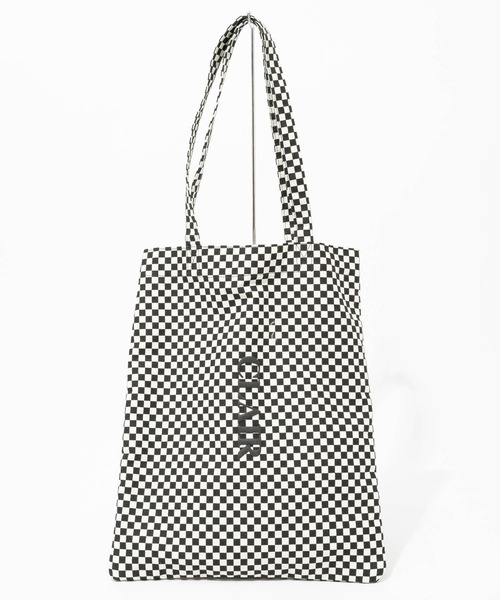 polka polka（ポルカポルカ）の「【 polka polka / ポルカポルカ 】 ブロックチェック フラット トートバッグ  blocchecktote SDI（トートバッグ・レディース・ブラック/ベージュ/グリーン・FREE）」の20枚目の写真