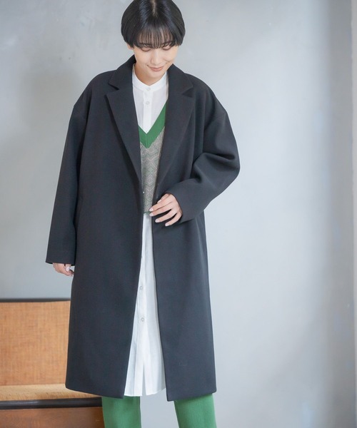 LEPSIM（レプシィム）の「TRチェスターコート　277800（チェスターコート・レディース・ブラック/モカ/イエロー・FREE/TALL）」の5枚目の写真