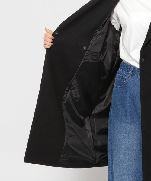 LEPSIM（レプシィム）の「TRチェスターコート　277800（チェスターコート・レディース・ブラック/モカ/イエロー・FREE/TALL）」の20枚目の写真