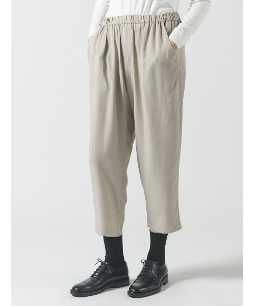 mizuiroind（ミズイロインド）の「mizuiro ind R/Tタックイージーパンツ（その他パンツ・レディース・ブラック/サンドベージュ/ネイビー/カーキ/ベージュ・2）」の9枚目の写真