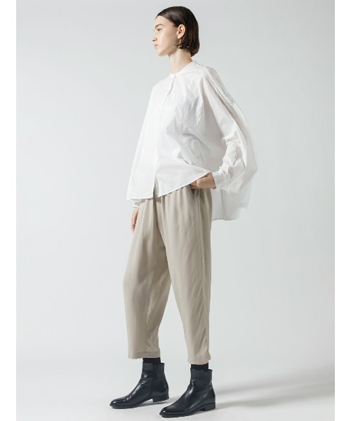 mizuiroind（ミズイロインド）の「mizuiro ind R/Tタックイージーパンツ（その他パンツ・レディース・ブラック/サンドベージュ/ネイビー/カーキ/ベージュ・2）」の12枚目の写真