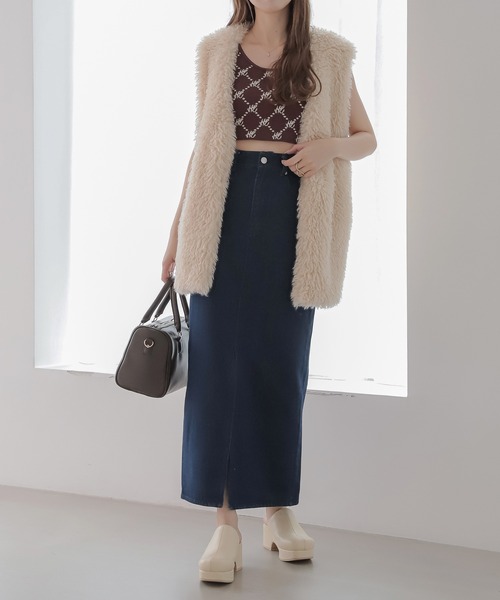 Heather（ヘザー）の「デニムスリットロングスカート　124216（デニムスカート・レディース・ブルー/インディゴブルー・S/M）」の22枚目の写真