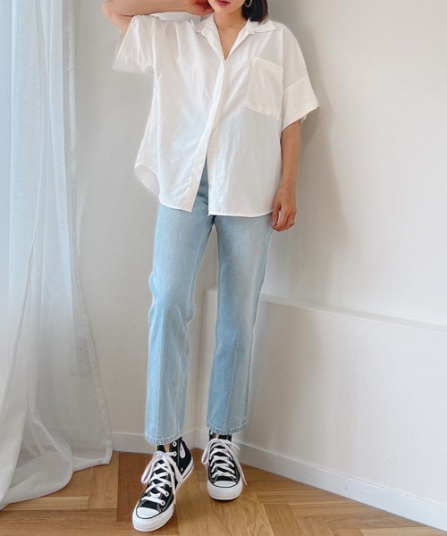 Vicente（ヴィセンテ）の「Paletone shirt（シャツ/ブラウス・レディース・ホワイト/ピンク・FREE）」の6枚目の写真