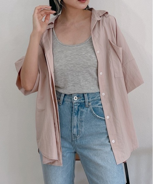 Vicente（ヴィセンテ）の「Paletone shirt（シャツ/ブラウス・レディース・ホワイト/ピンク・FREE）」の8枚目の写真