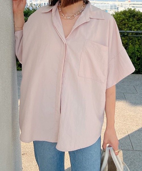 Vicente（ヴィセンテ）の「Paletone shirt（シャツ/ブラウス・レディース・ホワイト/ピンク・FREE）」の3枚目の写真