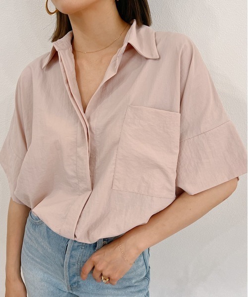 Vicente（ヴィセンテ）の「Paletone shirt（シャツ/ブラウス・レディース・ホワイト/ピンク・FREE）」の15枚目の写真