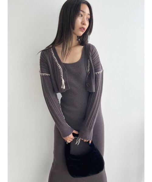 EMODA（エモダ）の「フェイクファーハンドルバッグ（ハンドバッグ・レディース・ホワイト/ブラック/ブルー・FREE）」の15枚目の写真