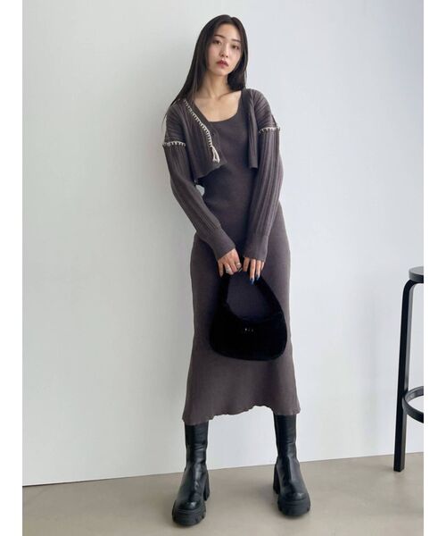 EMODA（エモダ）の「フェイクファーハンドルバッグ（ハンドバッグ・レディース・ホワイト/ブラック/ブルー・FREE）」の12枚目の写真