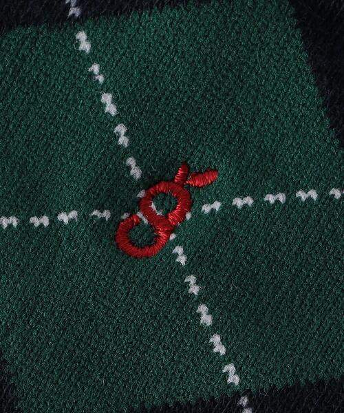 green label relaxing（グリーンレーベルリラクシング）の「OC GLR アーガイル ハイソックス 17cm-19cm（ソックス/靴下・キッズ・ネイビー・17-19cm）」の4枚目の写真