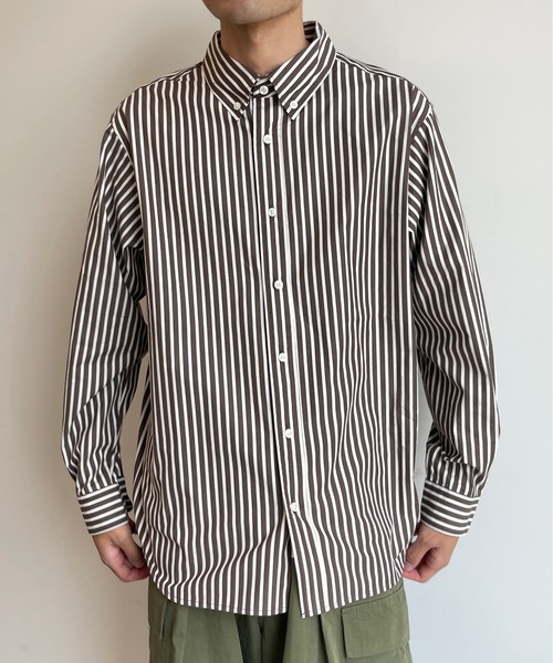 CPCM(シーピーシーエム)の「ストライプブロードボタンダウンシャツ(シャツ/ブラウス・メンズ・ブラウン/グリーン/ブルー・LARGE/MEDIUM)」の13枚目の写真