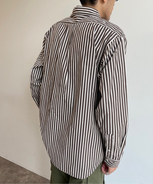 CPCM(シーピーシーエム)の「ストライプブロードボタンダウンシャツ(シャツ/ブラウス・メンズ・ブラウン/グリーン/ブルー・LARGE/MEDIUM)」の16枚目の写真